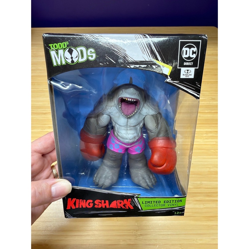 McFarlane Todd's Mods King Shark 4.5" DC Collector Vinyl Figure New